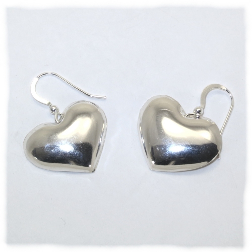 Sterling silver heart earrings